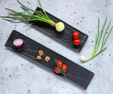 Wilmax Servierplatte Schwarz Kratzfest Spülmaschinenfest 30 x 9,5 cm WL-661102/A